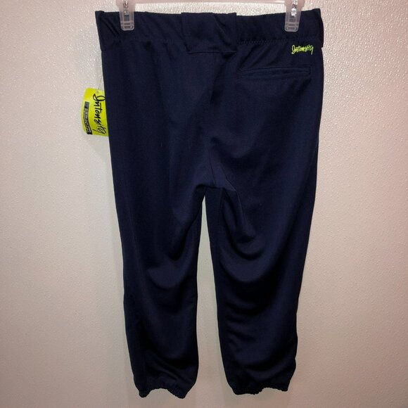 New Intensity Girls Medium Navy Blue Pro Elite Belt Loop Softball Pants Size M - Picture 4 of 9